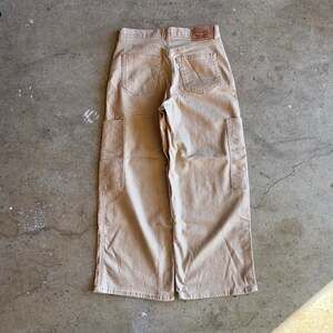 Vintage Y2K Levis Wide-Leg Cropped Denim Khaki Jeans